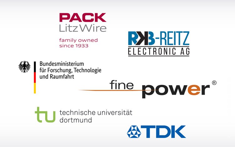Logos von Projektpartnern aus Industrie, Forschung und Hochschulen