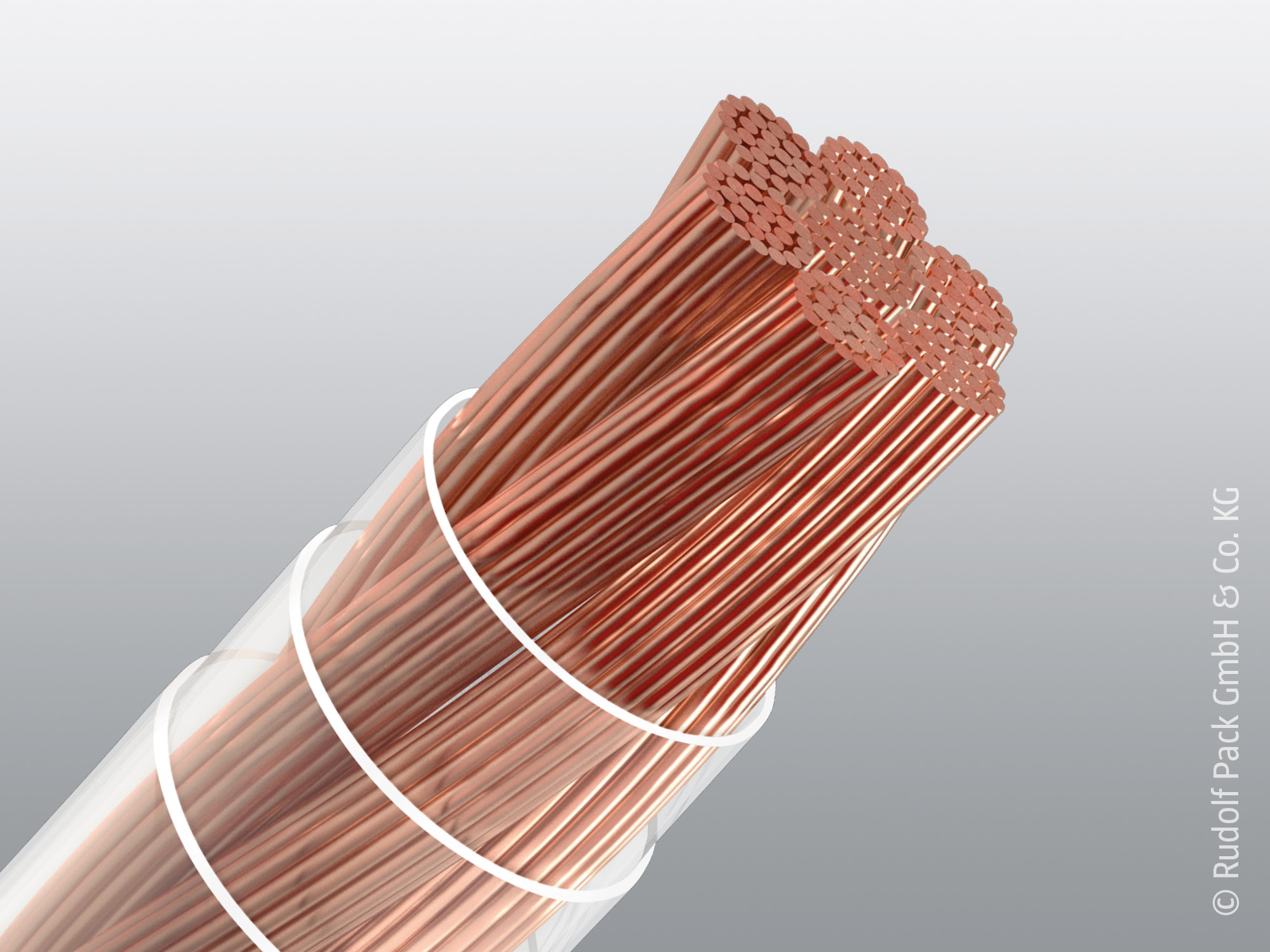 Mehrdrähtige Kupferlitze Rupalit® Safety mit transparentem Schutzmantel